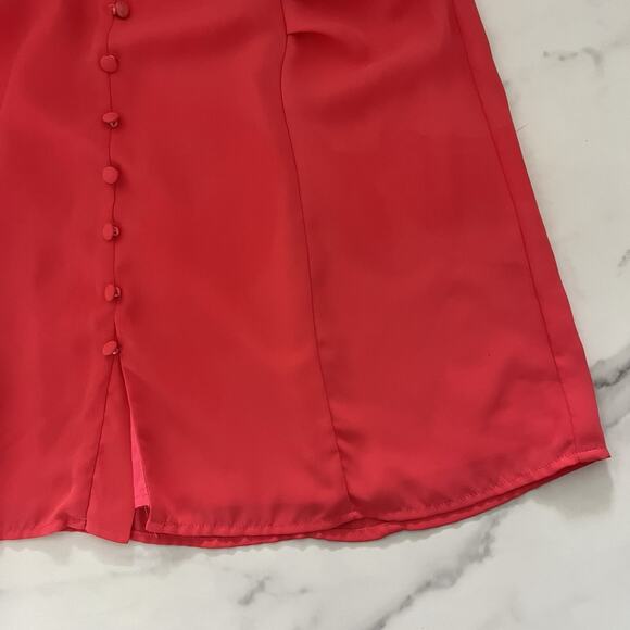 Thakoon Teaberry V neck Dress Sz 6 Coral Pink Effortless Chic Feminine ASOTV - Picture 11 of 12